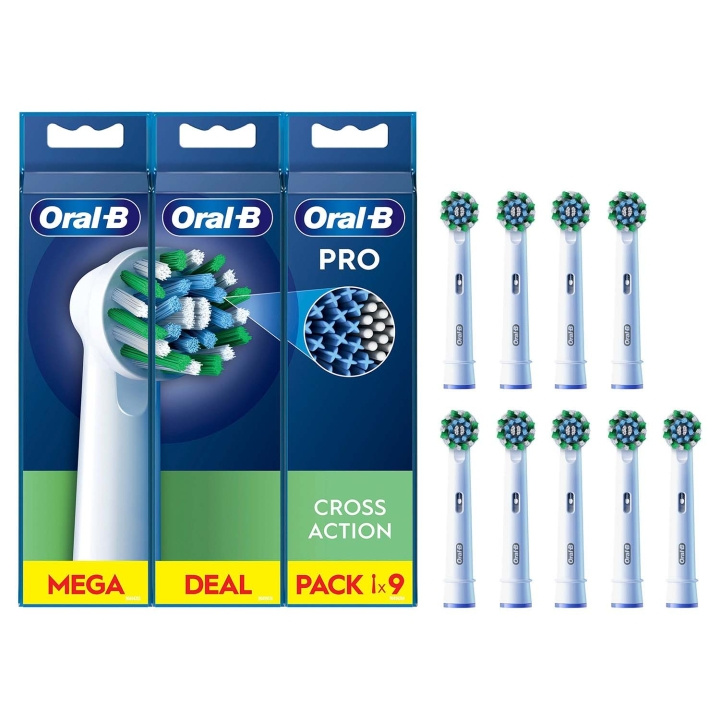 Oral B Borsthuvud Cross Action 3+3+3st i gruppen SKÖNHET & HÄLSA / Munvård / Borsthuvuden & Tillbehör hos TP E-commerce Nordic AB (D34344)