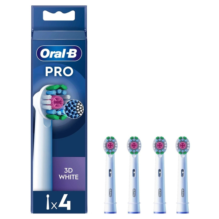 Oral B Borsthuvud 3D White 4st i gruppen SKÖNHET & HÄLSA / Munvård / Borsthuvuden & Tillbehör hos TP E-commerce Nordic AB (D34346)