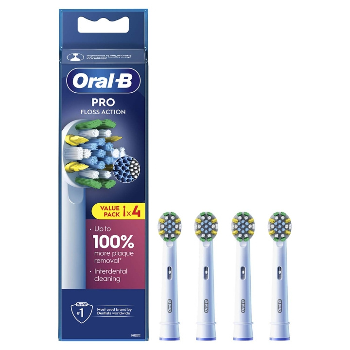 Oral B Borsthuvud Floss Action 4st i gruppen SKÖNHET & HÄLSA / Munvård / Borsthuvuden & Tillbehör hos TP E-commerce Nordic AB (D34347)