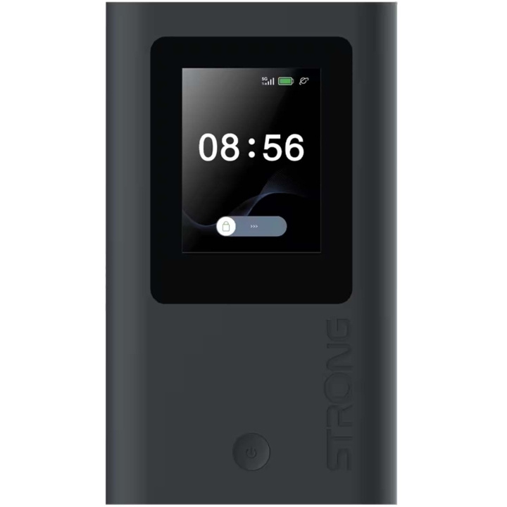 Strong 5G MiFi Hotspot 3,4 Gbit/s WiFi 6 AX1800 med display i gruppen DATORER & KRINGUTRUSTNING / Nätverk / WiFi Extenders hos TP E-commerce Nordic AB (D34364)