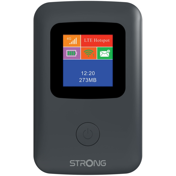 Strong 4G MiFi Hotspot WiFi 150 Mbit/s med display i gruppen DATORER & KRINGUTRUSTNING / Nätverk / WiFi Extenders hos TP E-commerce Nordic AB (D34419)