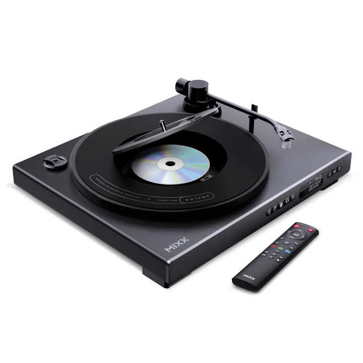 MIXX Vinyl- och CD-Spelare Analog Plus 2-in-1 Svart i gruppen HEMELEKTRONIK / Ljud & Bild / Hemmabio, HiFi & Bärbart / Bärbar musikspelare / CD-spelare hos TP E-commerce Nordic AB (D34547)
