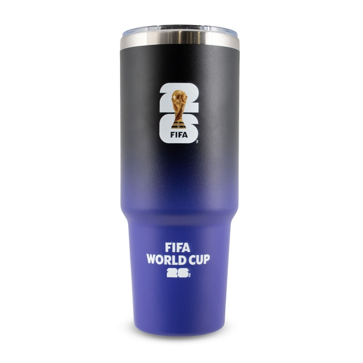 FIFA Termosmugg World Cup Thermal Cup 850ml Svart-Lila i gruppen SPORT, FRITID & HOBBY / Friluftsliv / Termosar & Vattenflaskor hos TP E-commerce Nordic AB (D34667)