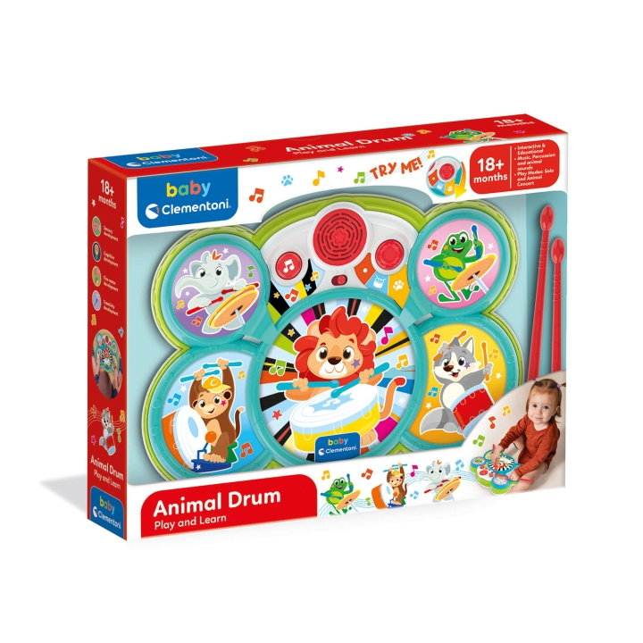 Clementoni Musikinstrument Leksak Musical Toy Drums i gruppen LEKSAKER, BARN- & BABYPRODUKTER / Leksaker / Lekset hos TP E-commerce Nordic AB (D34767)