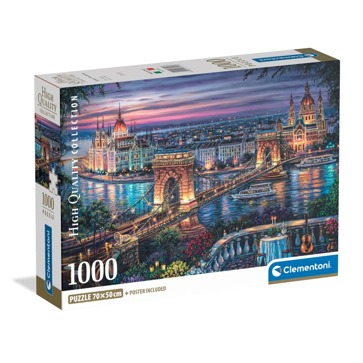 Clementoni Pussel 1000 Pcs CB Lights of the Danube i gruppen SPORT, FRITID & HOBBY / Hobby / Pussel hos TP E-commerce Nordic AB (D34777)