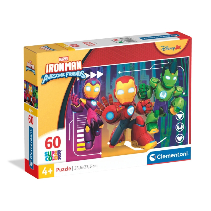Clementoni Pussel 60 Pcs Marvel Iron-Man i gruppen LEKSAKER, BARN- & BABYPRODUKTER / Leksaker / Barnpussel hos TP E-commerce Nordic AB (D34785)