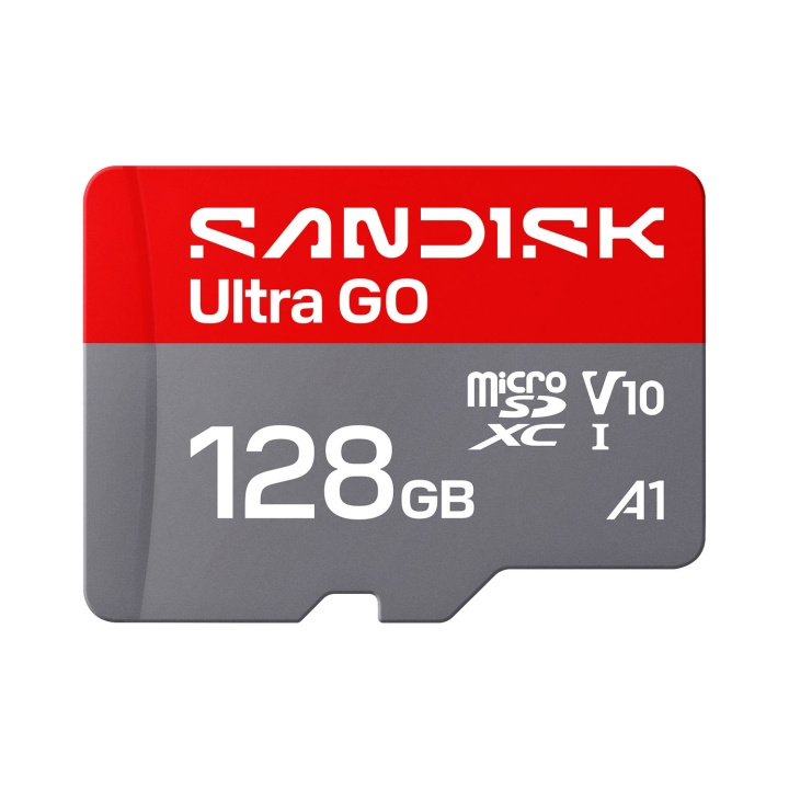 SanDisk MicroSD Ultra GO 128GB 190MB/s C10 UHS U1 A1 i gruppen HEMELEKTRONIK / Lagringsmedia / Minneskort / SD/SDHC/SDXC hos TP E-commerce Nordic AB (D34844)