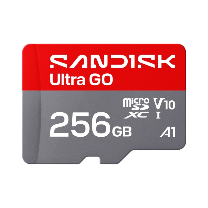 SanDisk MicroSD Ultra GO 256GB 1 190MB/s C10 UHS U1 A i gruppen HEMELEKTRONIK / Lagringsmedia / Minneskort / SD/SDHC/SDXC hos TP E-commerce Nordic AB (D34845)