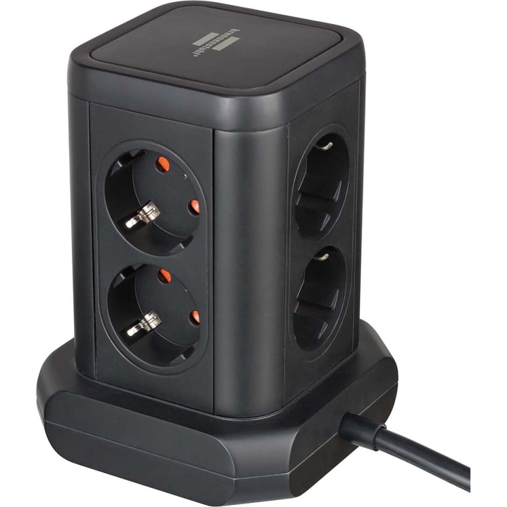 Brennenstuhl Powerstrip-torn med 8 powerstrips i 45°-konfiguration (2x USB A & 1x USB C Power Delivery, med 2m kabel, tvåpolig switch) i gruppen HEM, HUSHÅLL & TRÄDGÅRD / El & Belysning / Elinstallation hos TP E-commerce Nordic AB (D34855)