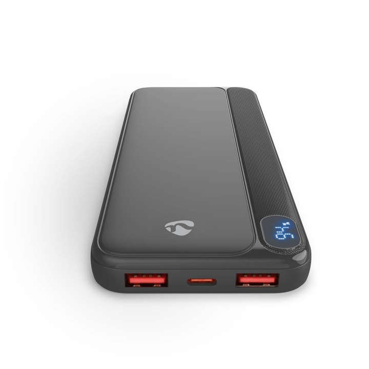 Nedis Powerbank | 10000 mAh | 1.5 / 1.67 / 2.0 / 2.22 / 3.0 A | Antal utgångar: 3 | Utgångsanslutning: 1x USB-C™ / 2x USB-A | Ingångsanslutning: 1x USB-C™ | PD3.0 20W | Litium-polymer | Display i gruppen SMARTPHONE & SURFPLATTOR / Laddare & Kablar / Powerbanks hos TP E-commerce Nordic AB (D34882)