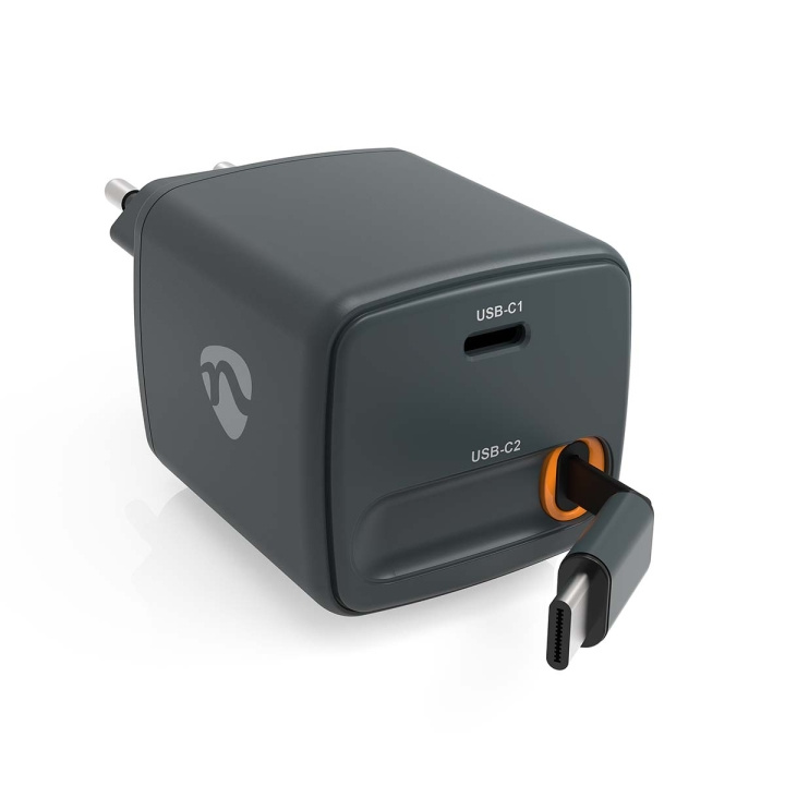 Nedis Väggladdare | Med indragbar kabel | 65 W | GaN | PD3.0 30W | 3.0 / 3.25 A A | Antal utgångar: 1 | USB-C™ | USB-C™ utdragbar kabel | 0.75 m | Automatiskt val av Spänning | Svart i gruppen SMARTPHONE & SURFPLATTOR / Laddare & Kablar / Väggladdare / Väggladdare Typ C hos TP E-commerce Nordic AB (D34907)