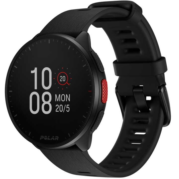 Polar Pacer Löparklocka GPS Night Black S-L i gruppen SPORT, FRITID & HOBBY / Smartwatch & Aktivitetsarmband / Smartwatches hos TP E-commerce Nordic AB (D34933)