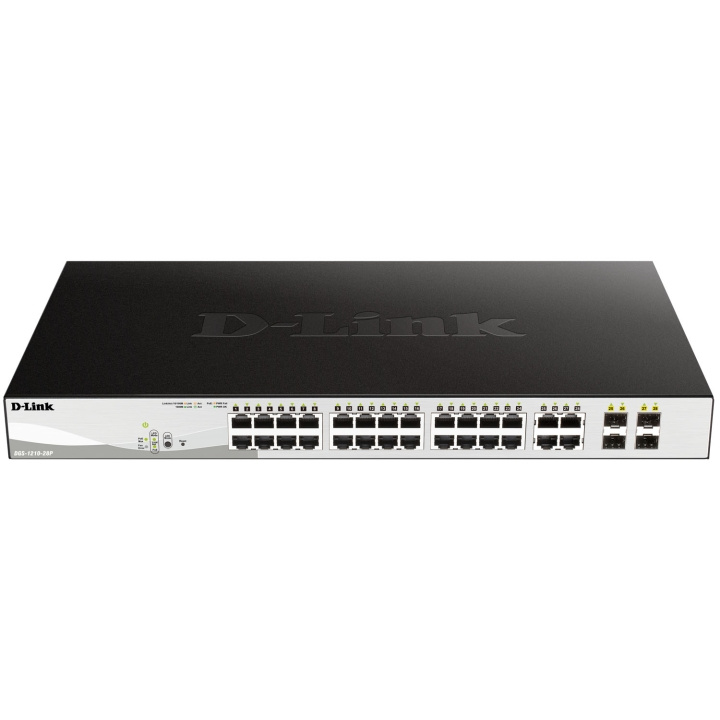 D-Link DGS-1210-28 28-Port Gigabit PoE Smart+ Managed Switch i gruppen DATORER & KRINGUTRUSTNING / Datorkablar / Switchar & Splittrar hos TP E-commerce Nordic AB (D35034)