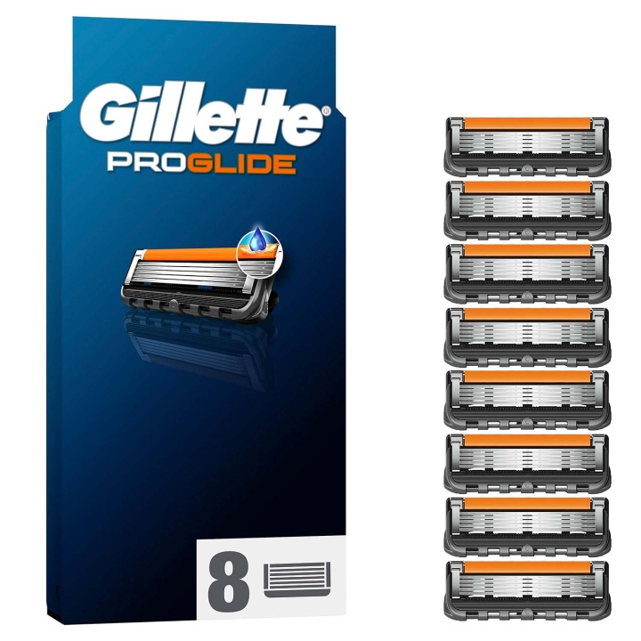 Gillette Rakblad Fusion ProGlide Manual 8st XL i gruppen SKÖNHET & HÄLSA / Hår & Styling / Rakning & Trimning / Rakhyvlar & Tillbehör hos TP E-commerce Nordic AB (D35064)