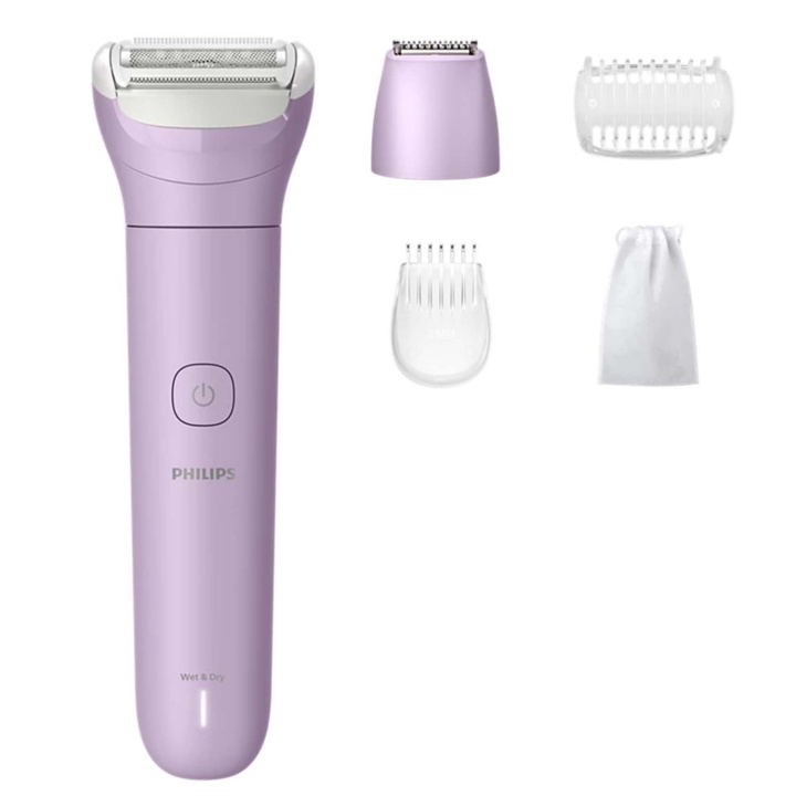 Philips Lady Shaver sladdlös, våt och torrakning +4 tillbehör BRL138/00 i gruppen SKÖNHET & HÄLSA / Hår & Styling / Rakning & Trimning / Rakapparater hos TP E-commerce Nordic AB (D35078)