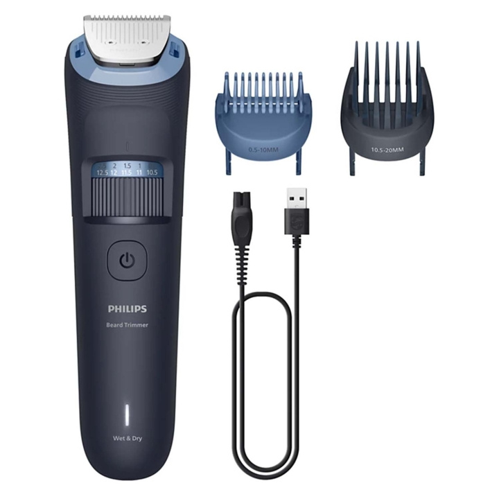 Philips Skäggtrimmer Precisionssteg om 0,5 mm, Blad helt i metall BT3665/15 i gruppen SKÖNHET & HÄLSA / Hår & Styling / Rakning & Trimning / Skäggtrimmers & Tillbehör hos TP E-commerce Nordic AB (D35079)