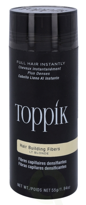 Toppik Hair Building Fibers - Light Blonde 55 g i gruppen SKÖNHET & HÄLSA / Hår & Styling / Hårstylingprodukter hos TP E-commerce Nordic AB (D35407)
