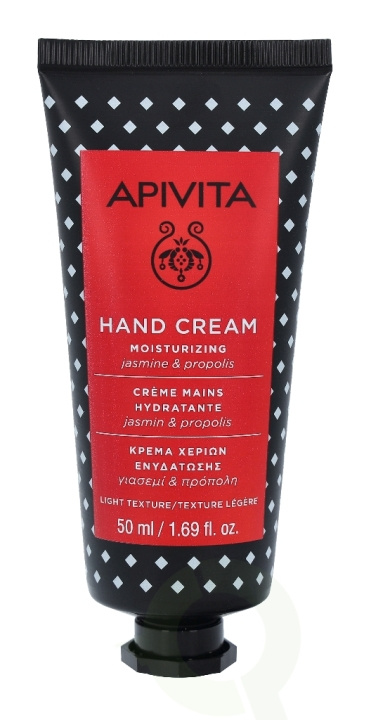 Apivita Light Mosturizing Hand Cream 50 ml Jasmine i gruppen SKÖNHET & HÄLSA / Manikyr/Pedikyr / Handkräm hos TP E-commerce Nordic AB (D35569)