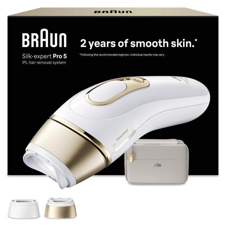 Braun IPL Silk·expert Pro 5, Hårborttagning Hemma, 2 huvuden, PL5210 i gruppen SKÖNHET & HÄLSA / Hår & Styling / Hårborttagning / IPL & Laser hos TP E-commerce Nordic AB (D35641)