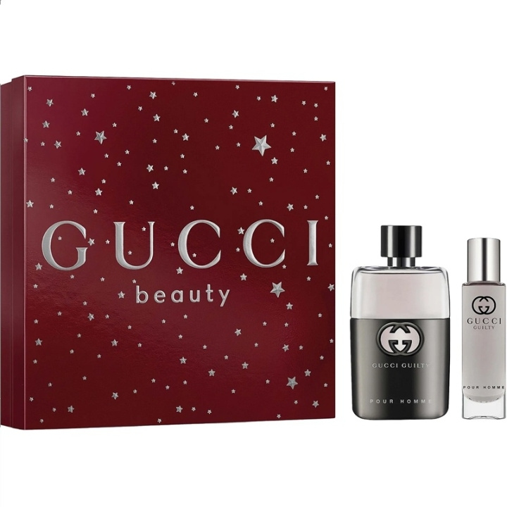 Gucci Giftset Gucci Guilty Pour Homme Edt 50ml + Edt 15ml i gruppen SKÖNHET & HÄLSA / Doft & Parfym / Parfym / Parfym för honom hos TP E-commerce Nordic AB (D35674)