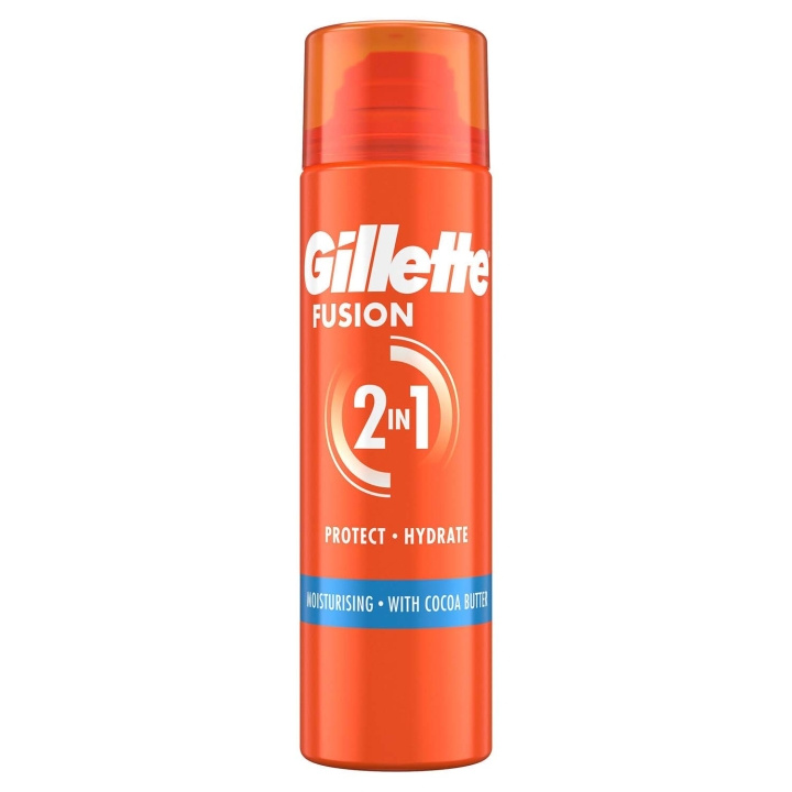 Gillette Rakgel Fusion Ultra Moist, Återfuktande för män med Kakaosmör, 200ml i gruppen SKÖNHET & HÄLSA / Hår & Styling / Rakning & Trimning hos TP E-commerce Nordic AB (D35777)