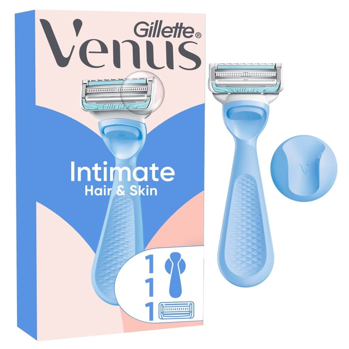Gillette Venus Rakhyvel Intimate + 1st rakblad för Intimområdet i gruppen SKÖNHET & HÄLSA / Hår & Styling / Rakning & Trimning / Rakhyvlar & Tillbehör hos TP E-commerce Nordic AB (D35788)