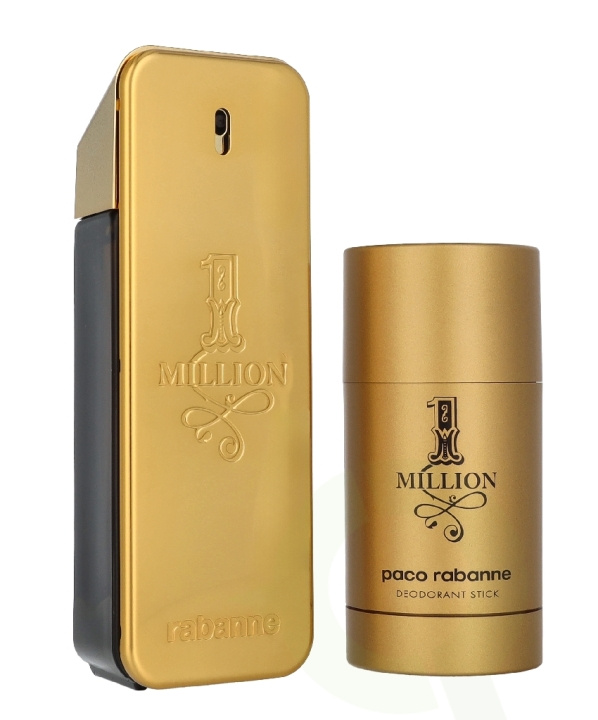 Paco Rabanne 1 Million Giftset 175 ml Edt Spray 100ml/Deodorant Stick 75ml i gruppen SKÖNHET & HÄLSA / Doft & Parfym / Parfym / Parfym för honom hos TP E-commerce Nordic AB (D35961)