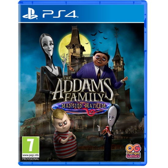 Outright Games The Addams Family: Mansion Mayhem i gruppen HEMELEKTRONIK / Spelkonsoler & Tillbehör / Sony PlayStation 4 / Spel hos TP E-commerce Nordic AB (D36433)
