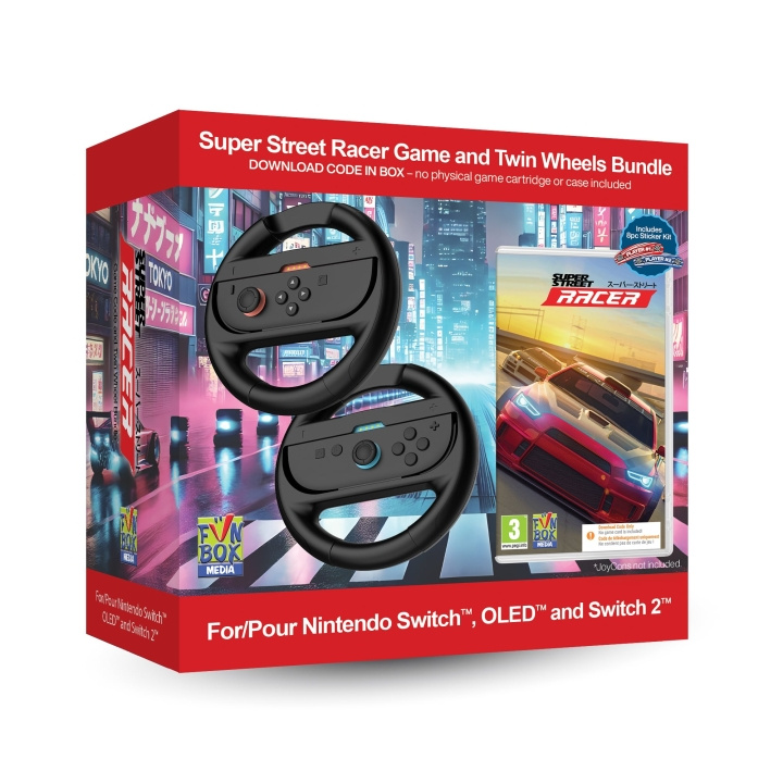 iMP TECH Super Street: Racer Game with Twin Racing Wheels Bundle i gruppen HEMELEKTRONIK / Spelkonsoler & Tillbehör / Nintendo Switch 2 / Spel hos TP E-commerce Nordic AB (D36497)