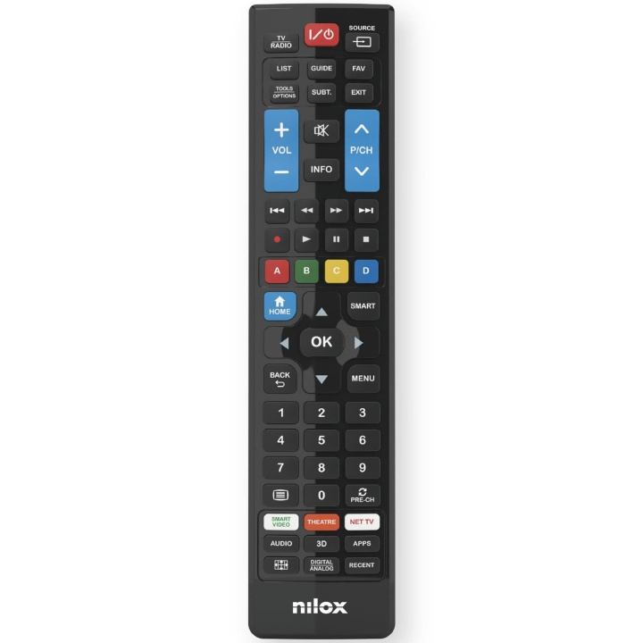 Nilox Universalfjärrkontroll 5-i-1 Panasonic/Philips/Sony/LG/Samsung TV i gruppen HEMELEKTRONIK / Ljud & Bild / TV & Tillbehör / Fjärrkontroller hos TP E-commerce Nordic AB (D36546)