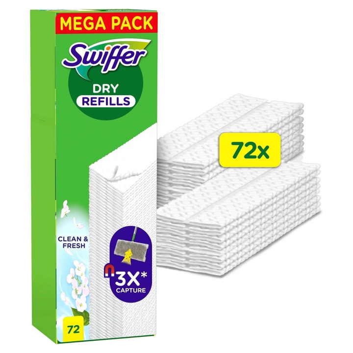 Swiffer Dammvippa refiller, torra 72st (2x36) med doft i gruppen HEM, HUSHÅLL & TRÄDGÅRD / Städprodukter / Tvättstuga hos TP E-commerce Nordic AB (D36584)