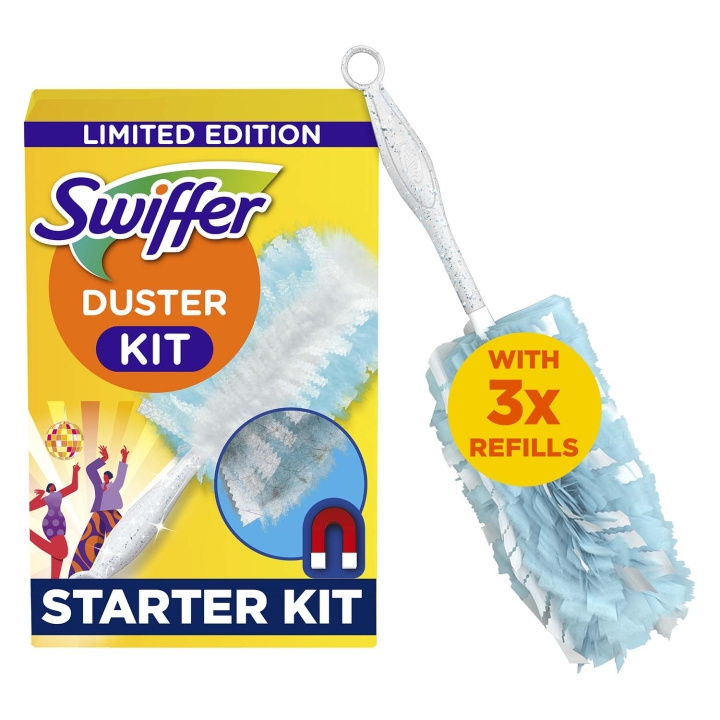 Swiffer Duster kit 1 handtag +3 refiller ""Dance away the dust"" | HEM, HUSHÅLL & TRÄDGÅRD - Städprodukter - Tvättstuga | GameStuff
