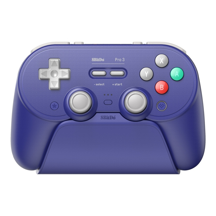8Bitdo Pro 3 Bluetooth-gamepad – lila i gruppen HEMELEKTRONIK / Spelkonsoler & Tillbehör hos TP E-commerce Nordic AB (D37002)