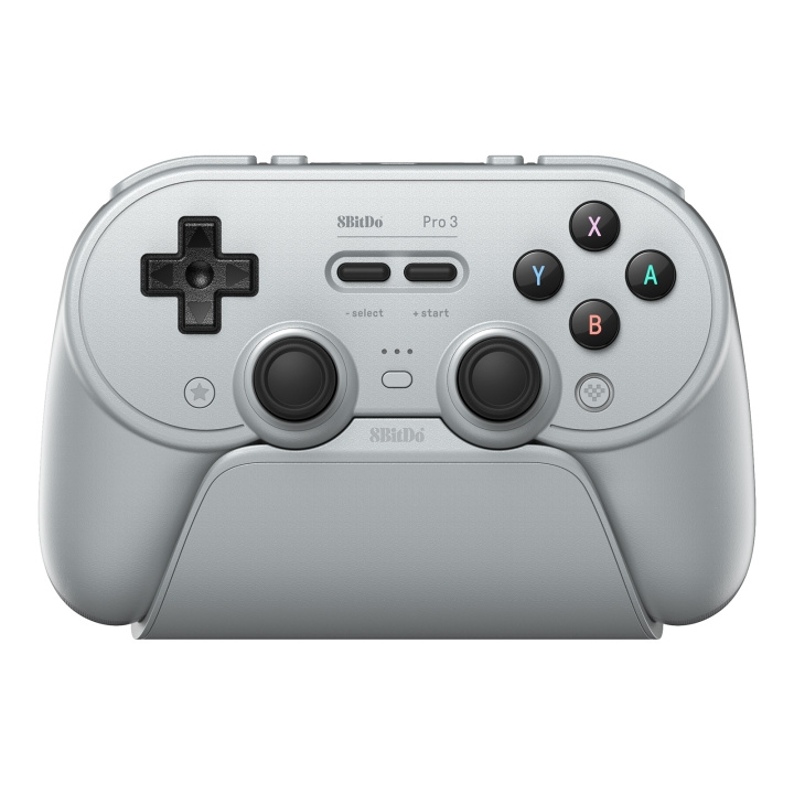 8Bitdo Pro 3 Bluetooth-gamepad – grå i gruppen HEMELEKTRONIK / Spelkonsoler & Tillbehör hos TP E-commerce Nordic AB (D37003)