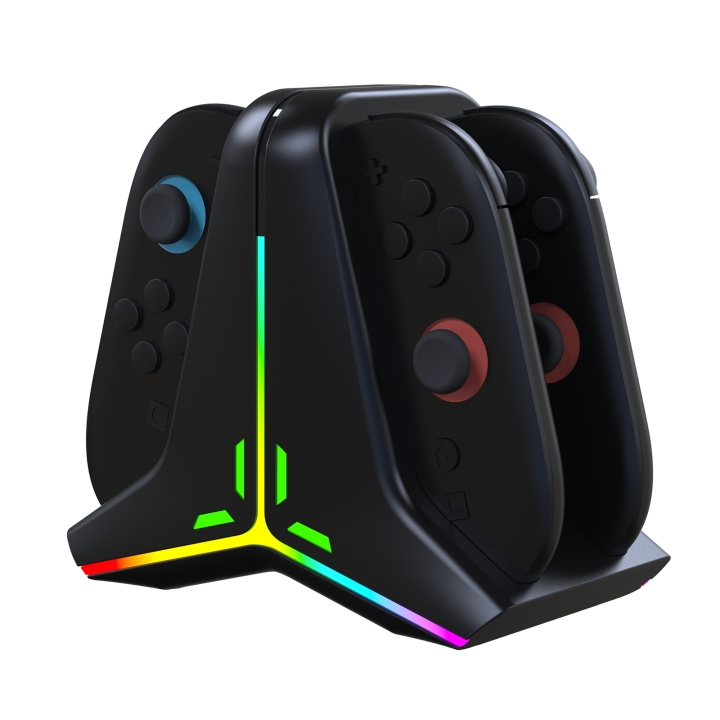 Snakebyte Quad Charge Joy Con i gruppen HEMELEKTRONIK / Spelkonsoler & Tillbehör / Nintendo Switch 2 / Tillbehör hos TP E-commerce Nordic AB (D37055)