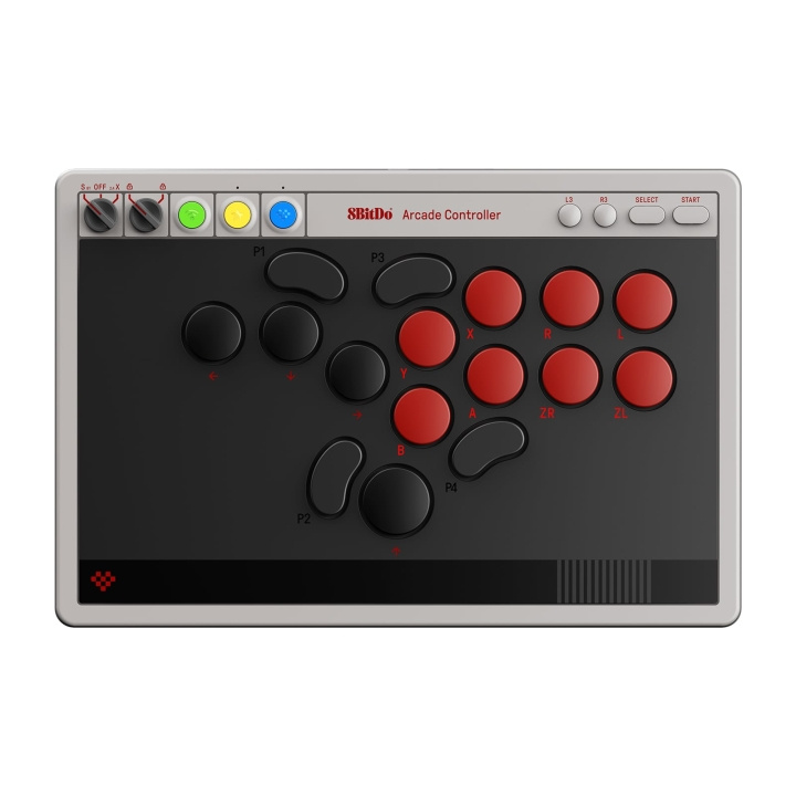 8Bitdo Arkadkontroll - Grå i gruppen HEMELEKTRONIK / Spelkonsoler & Tillbehör hos TP E-commerce Nordic AB (D37151)