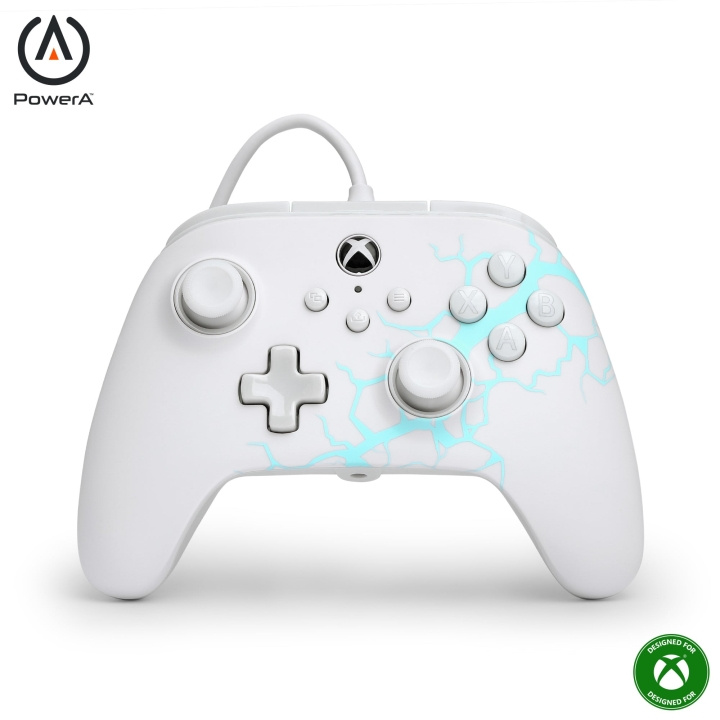 PowerA Advantage Wired Controller – Arctic Ice i gruppen HEMELEKTRONIK / Spelkonsoler & Tillbehör / Xbox Series X/S / Tillbehör hos TP E-commerce Nordic AB (D37170)