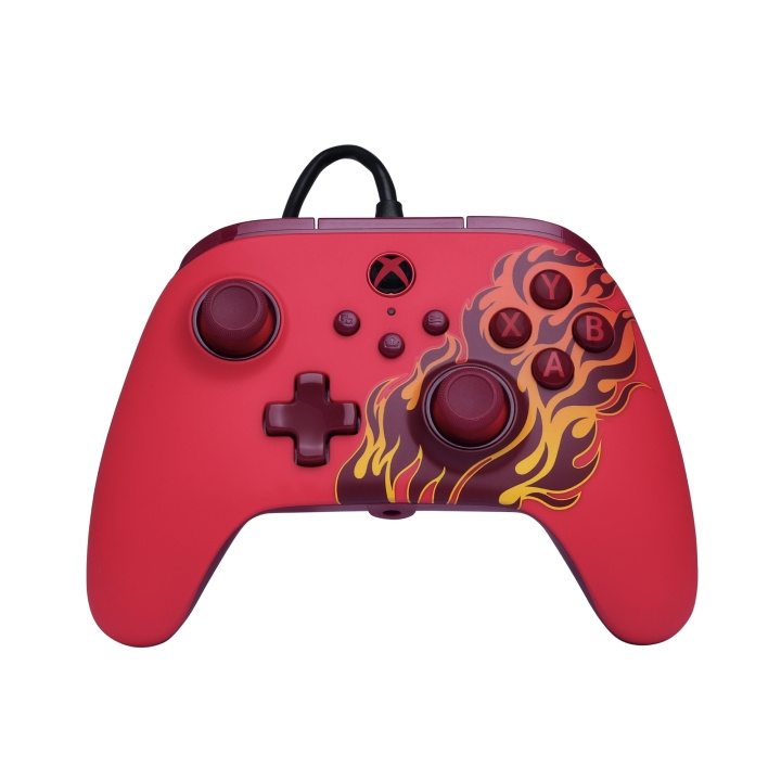 PowerA Advantage Wired Controller – Red Blaze i gruppen HEMELEKTRONIK / Spelkonsoler & Tillbehör / Xbox Series X/S / Tillbehör hos TP E-commerce Nordic AB (D37178)