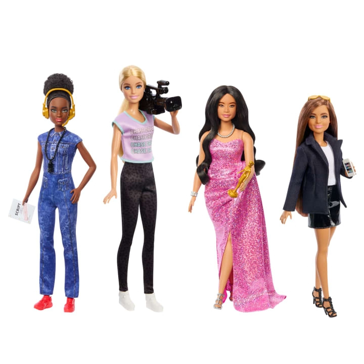 Barbie Karriärer – Kvinnor inom film, set med 4 dockor (HRG54) | LEKSAKER, BARN- & BABYPRODUKTER - Leksaker - Dockor & Tillbehör | GameStuff