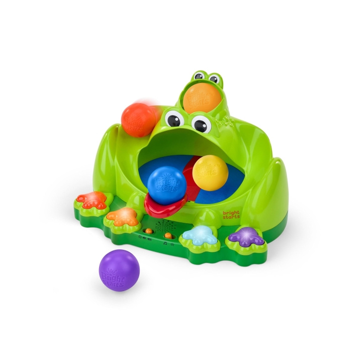 Bright Starts Poppin' Ball Frog – lekleksak med hoppande boll - (BS-17159) i gruppen LEKSAKER, BARN- & BABYPRODUKTER / Babyleksaker / Aktivitetsleksaker hos TP E-commerce Nordic AB (D37242)