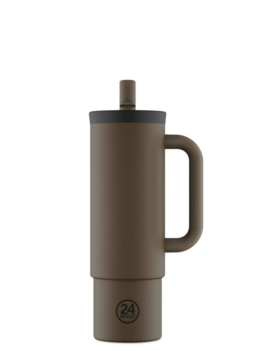 24Bottles Straw Cup – Mocha – 800 ml i gruppen SPORT, FRITID & HOBBY / Friluftsliv / Termosar & Vattenflaskor hos TP E-commerce Nordic AB (D37347)