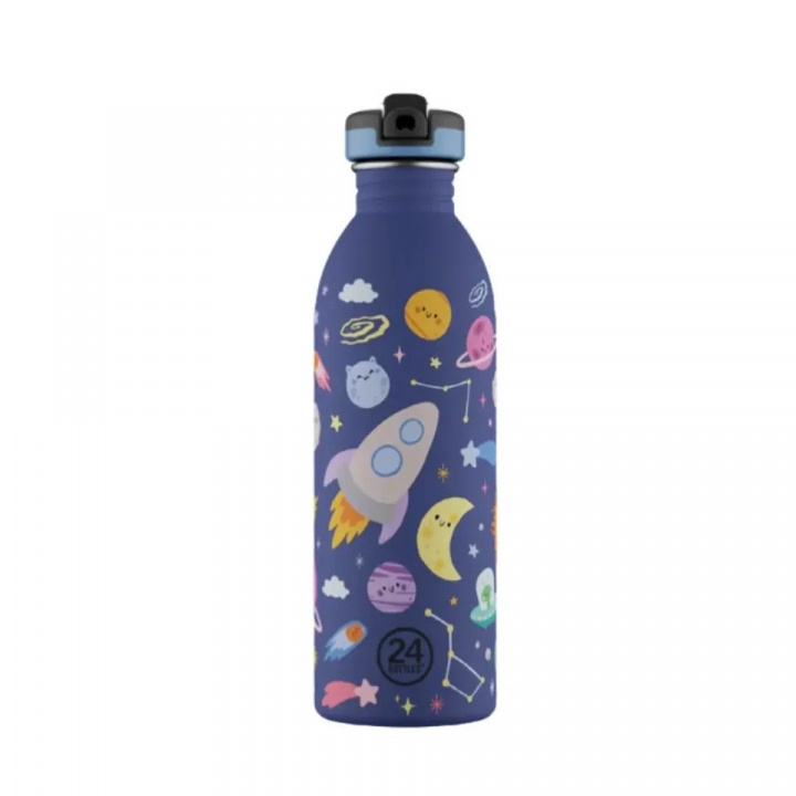 24Bottles Urban Bottle – Space Friends – Blå – 500 ml i gruppen SPORT, FRITID & HOBBY / Friluftsliv / Termosar & Vattenflaskor hos TP E-commerce Nordic AB (D37349)