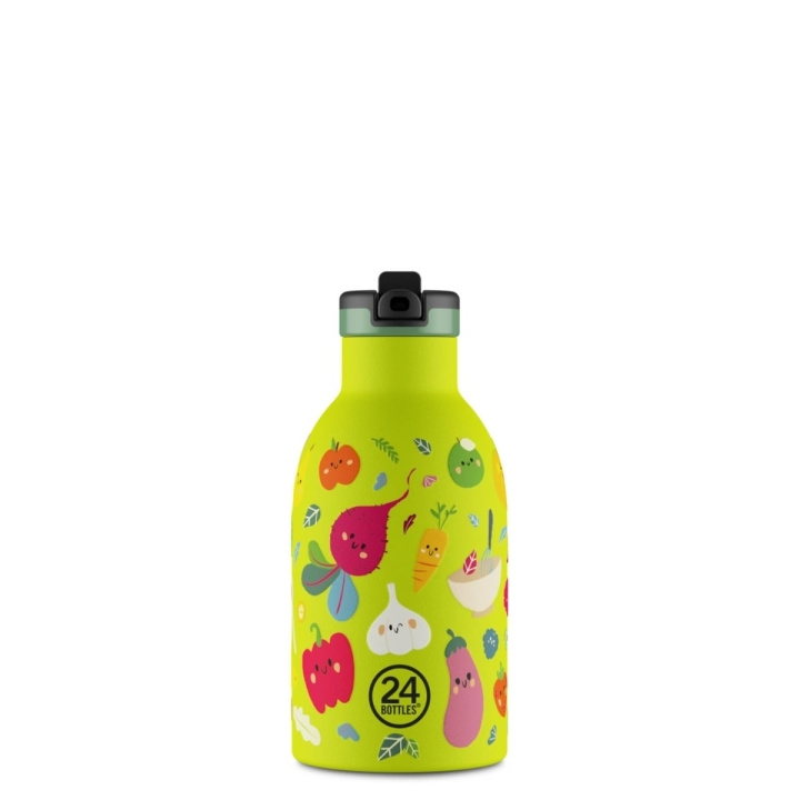 24Bottles Clima – Veggie Friends – Lime – 330 ml i gruppen SPORT, FRITID & HOBBY / Friluftsliv / Termosar & Vattenflaskor hos TP E-commerce Nordic AB (D37351)