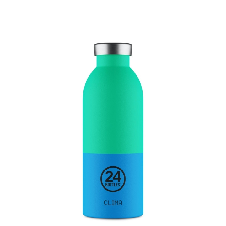 24Bottles Clima – Wave – Blå, Grön – 500 ml i gruppen SPORT, FRITID & HOBBY / Friluftsliv / Termosar & Vattenflaskor hos TP E-commerce Nordic AB (D37353)