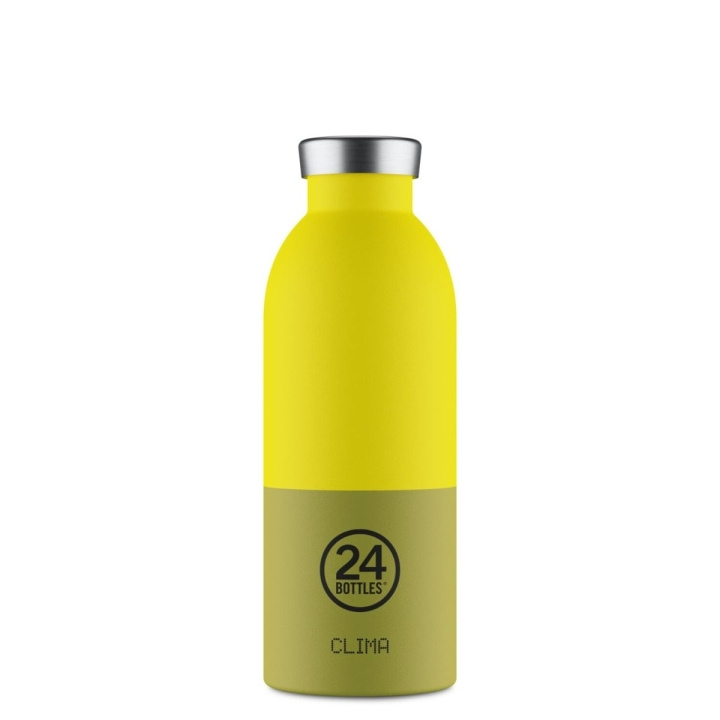 24Bottles Clima – Grön, Gul – 500 ml i gruppen SPORT, FRITID & HOBBY / Friluftsliv / Termosar & Vattenflaskor hos TP E-commerce Nordic AB (D37355)