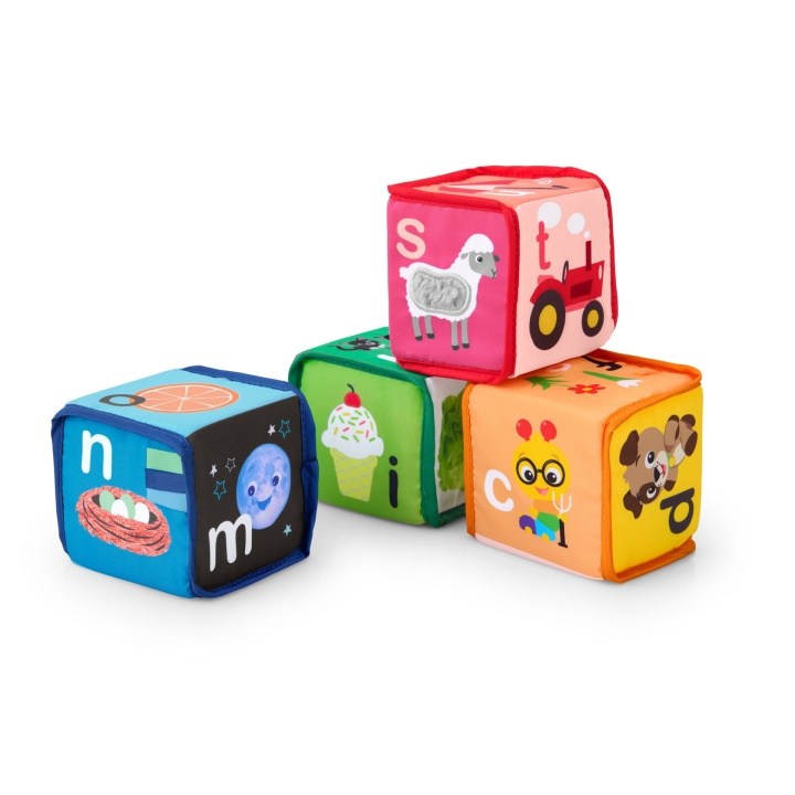 Baby Einstein Alpha Stacks™ mjuka klossar (BE-17304) i gruppen LEKSAKER, BARN- & BABYPRODUKTER / Babyleksaker / Aktivitetsleksaker hos TP E-commerce Nordic AB (D37367)