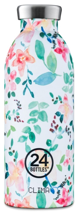 24Bottles Clima – Stone Finish – Little Buds – Multi/Mönster – 500 ml i gruppen SPORT, FRITID & HOBBY / Friluftsliv / Termosar & Vattenflaskor hos TP E-commerce Nordic AB (D37387)