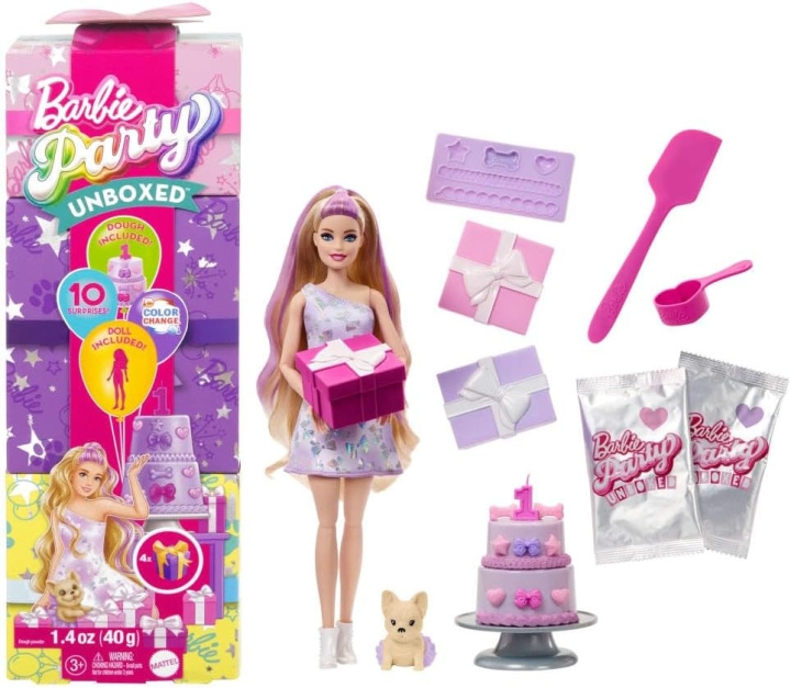 Barbie Glam Party Unboxed Red Original-docka (JFY68) | LEKSAKER, BARN- & BABYPRODUKTER - Leksaker - Dockor & Tillbehör | GameStuff