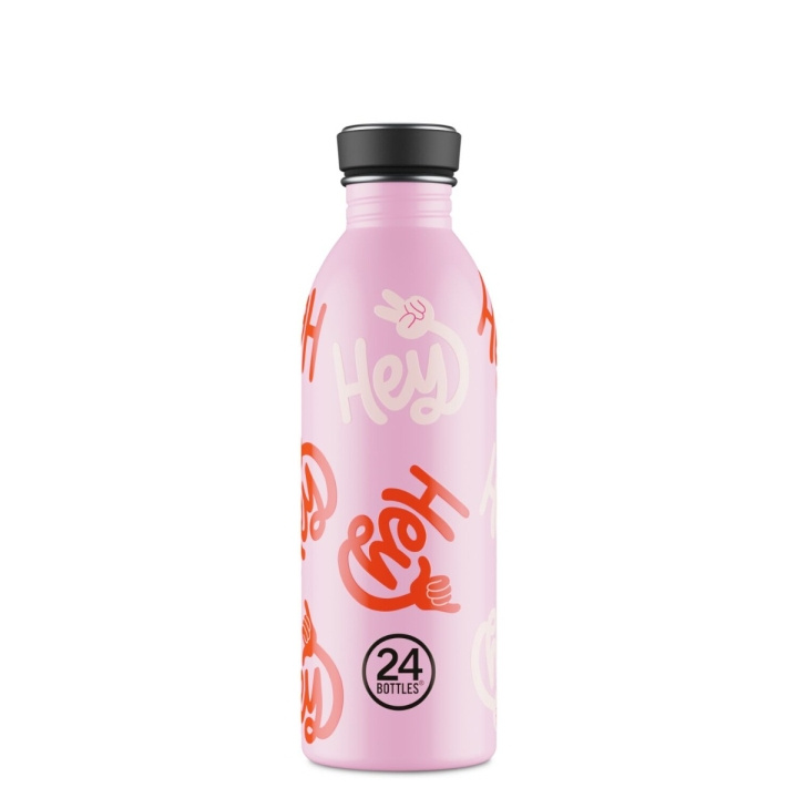24Bottles Urban Bottle – Hey! Pink – 500 ml i gruppen SPORT, FRITID & HOBBY / Friluftsliv / Termosar & Vattenflaskor hos TP E-commerce Nordic AB (D37426)