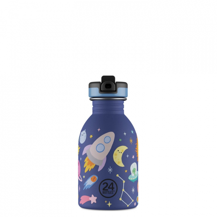 24Bottles Urban Bottle – Space Friends – Blå – 250 ml i gruppen SPORT, FRITID & HOBBY / Friluftsliv / Termosar & Vattenflaskor hos TP E-commerce Nordic AB (D37462)